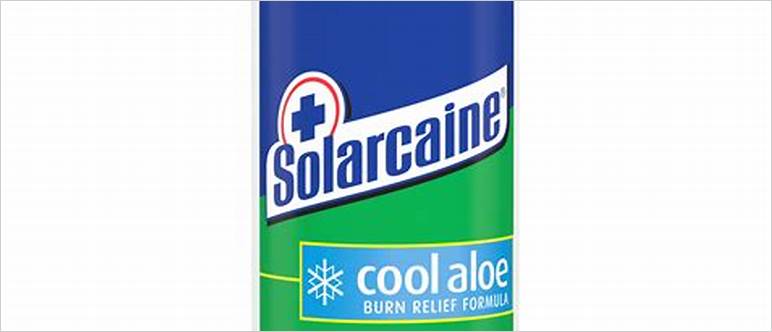 Solarcaine spray for sunburn